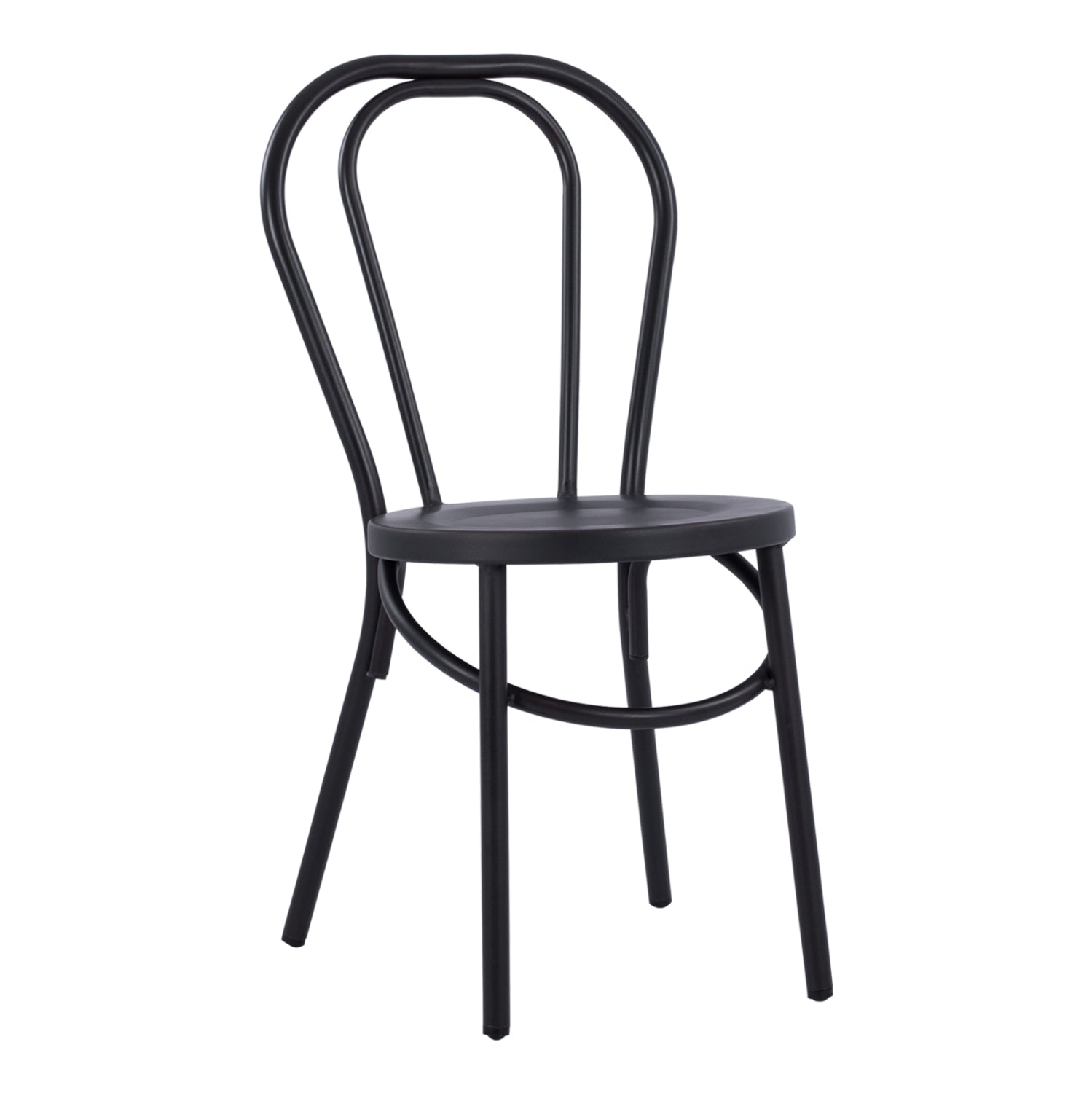 Алуминиев стол тип Виена Черен ръждясал 42x52x88,5 см