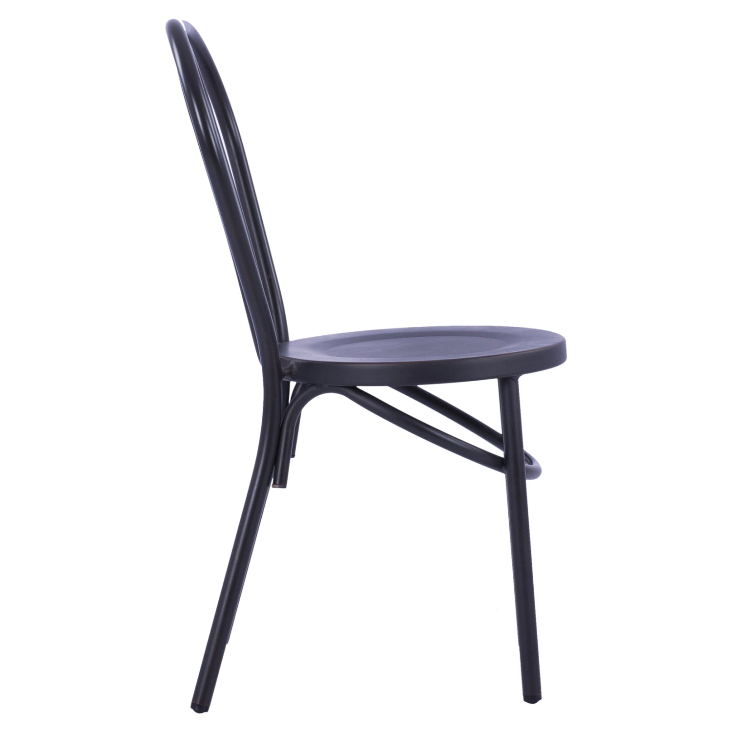 Алуминиев стол тип Виена Черен ръждясал 42x52x88,5 см