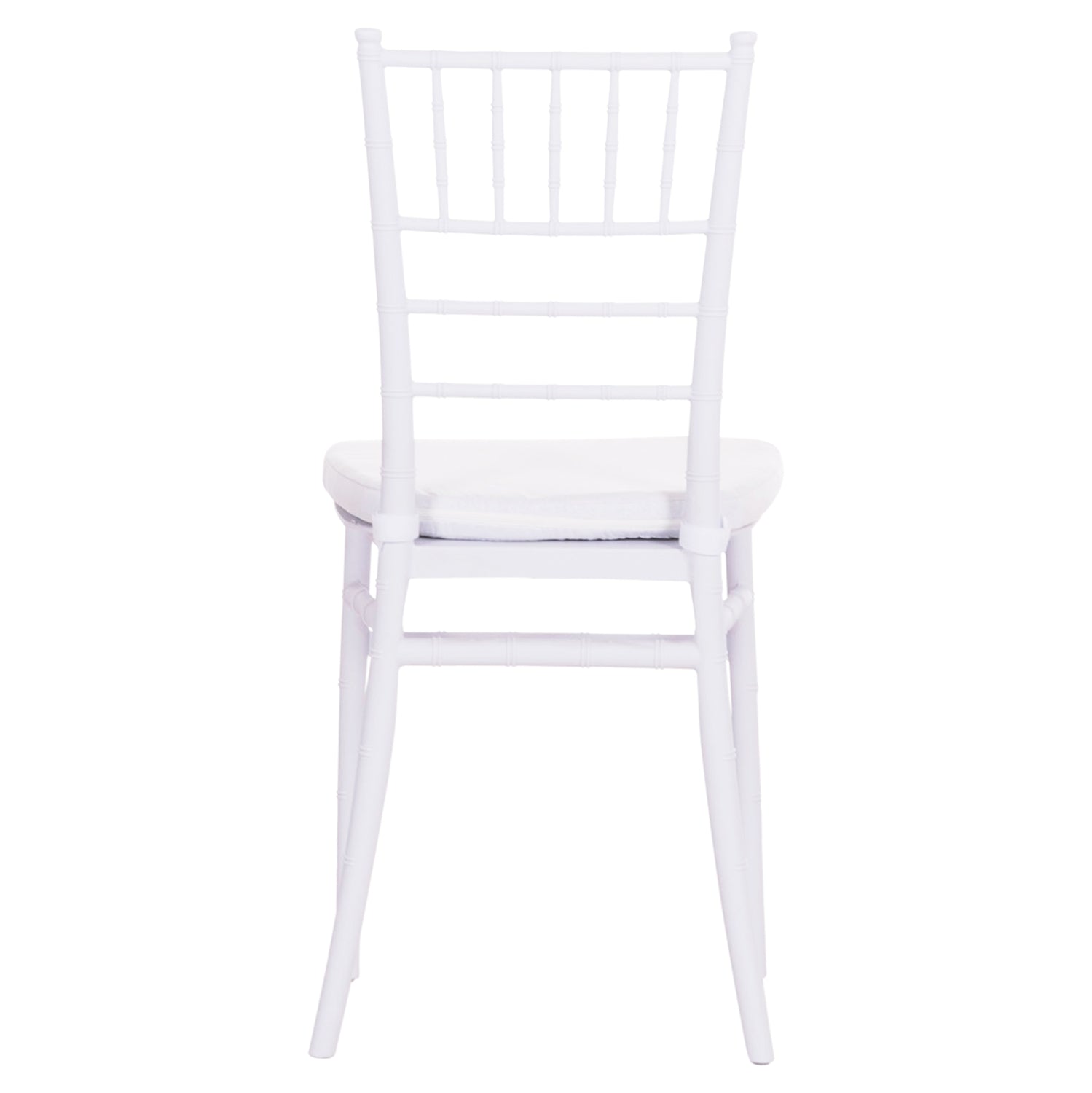 Стол TIFFANY с възглавница бял полипропилен 39x47x89Hсм.