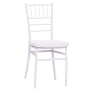 Стол TIFFANY с възглавница бял полипропилен 39x47x89Hсм.