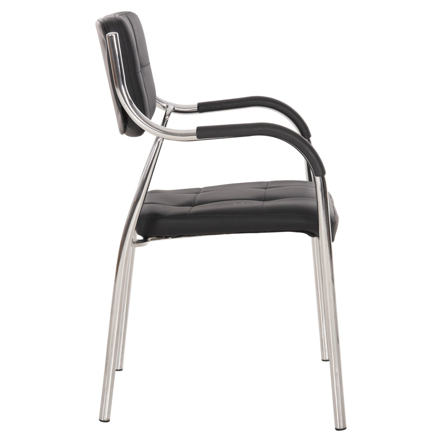 Конферентен офис стол OBERON черен PU 51x52x86 см
