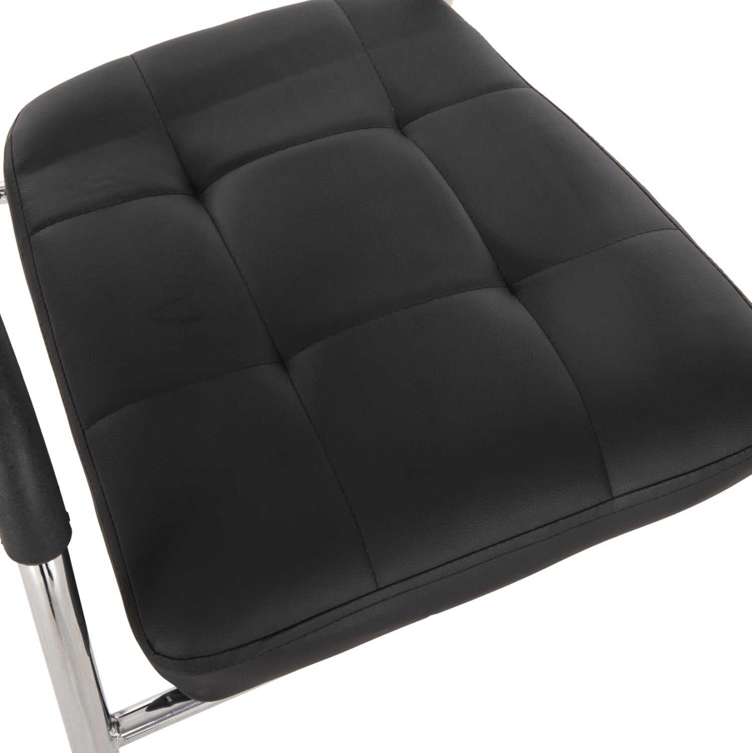 Конферентен офис стол OBERON черен PU 51x52x86 см