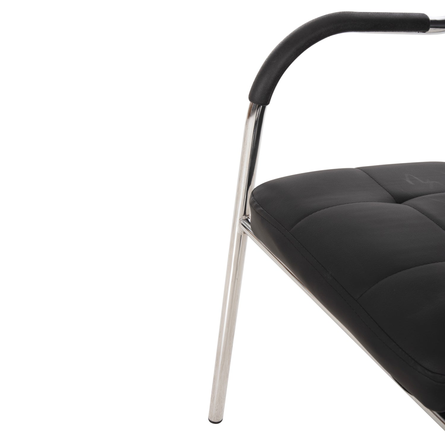 Конферентен офис стол OBERON черен PU 51x52x86 см