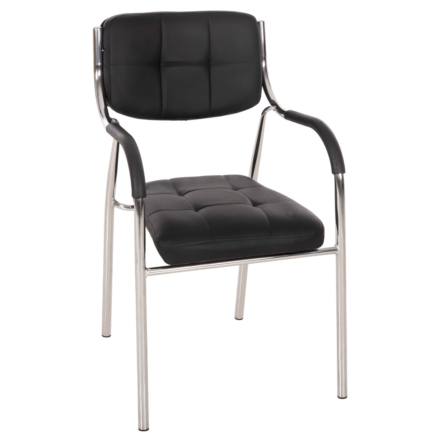 Конферентен офис стол OBERON черен PU 51x52x86 см