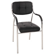 Конферентен офис стол OBERON черен PU 51x52x86 см
