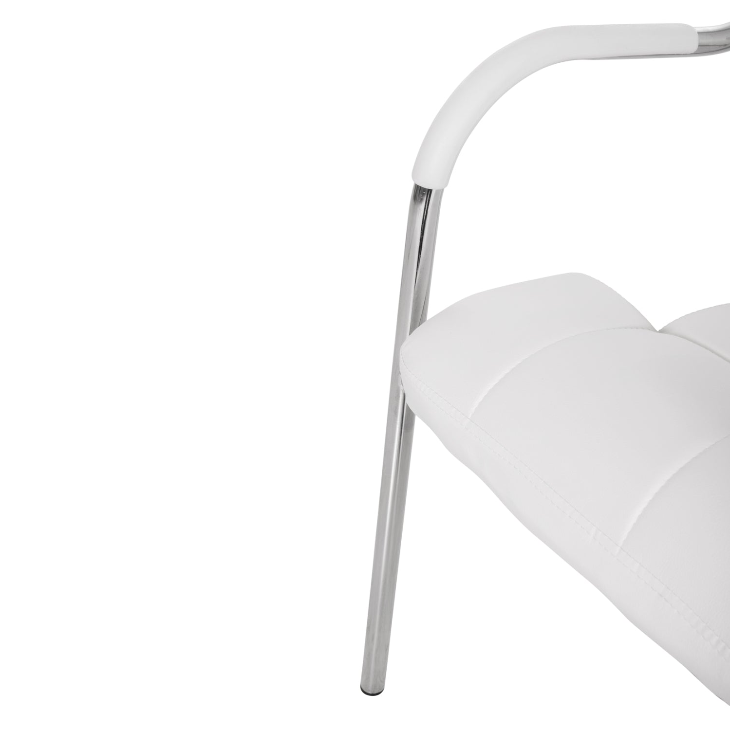 Офисен конферентен стол OBERON Бял PU 51x52x88Hсм