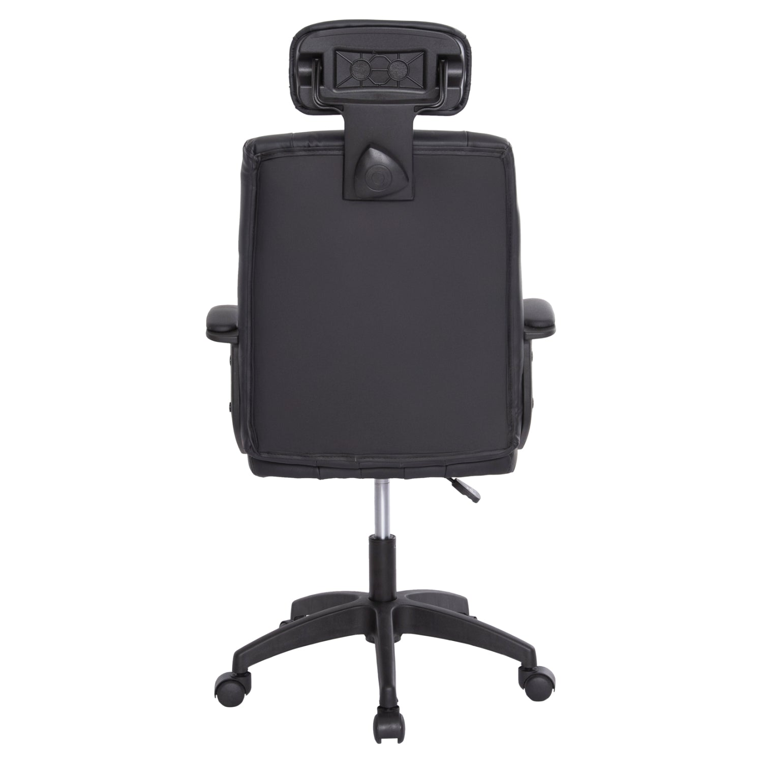 Офис стол NIMBLE черен PVC - черна рамка и основа 59x64x122Hсм.