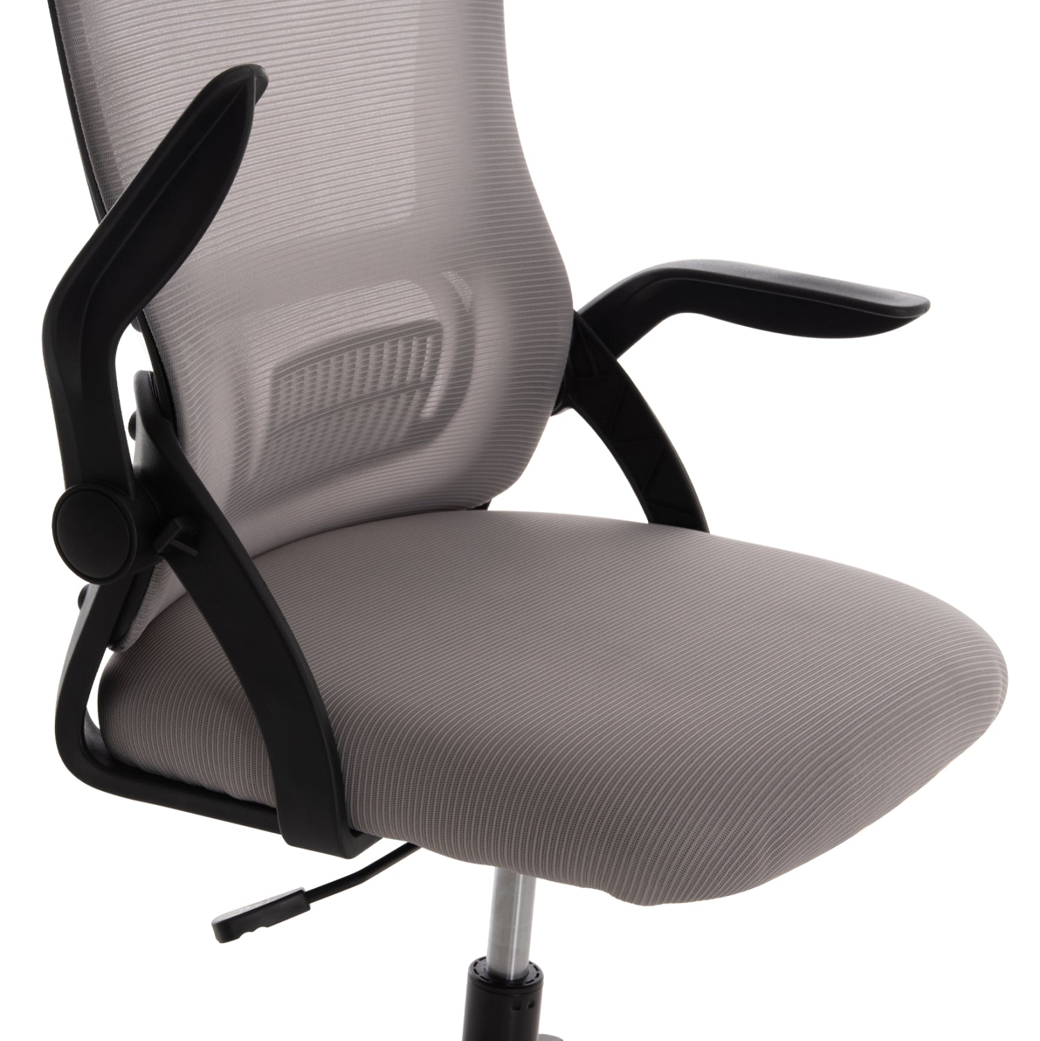 Офис стол BLAZER сива мрежеста тъкан - черна рамка 60x58x110-130Hсм.