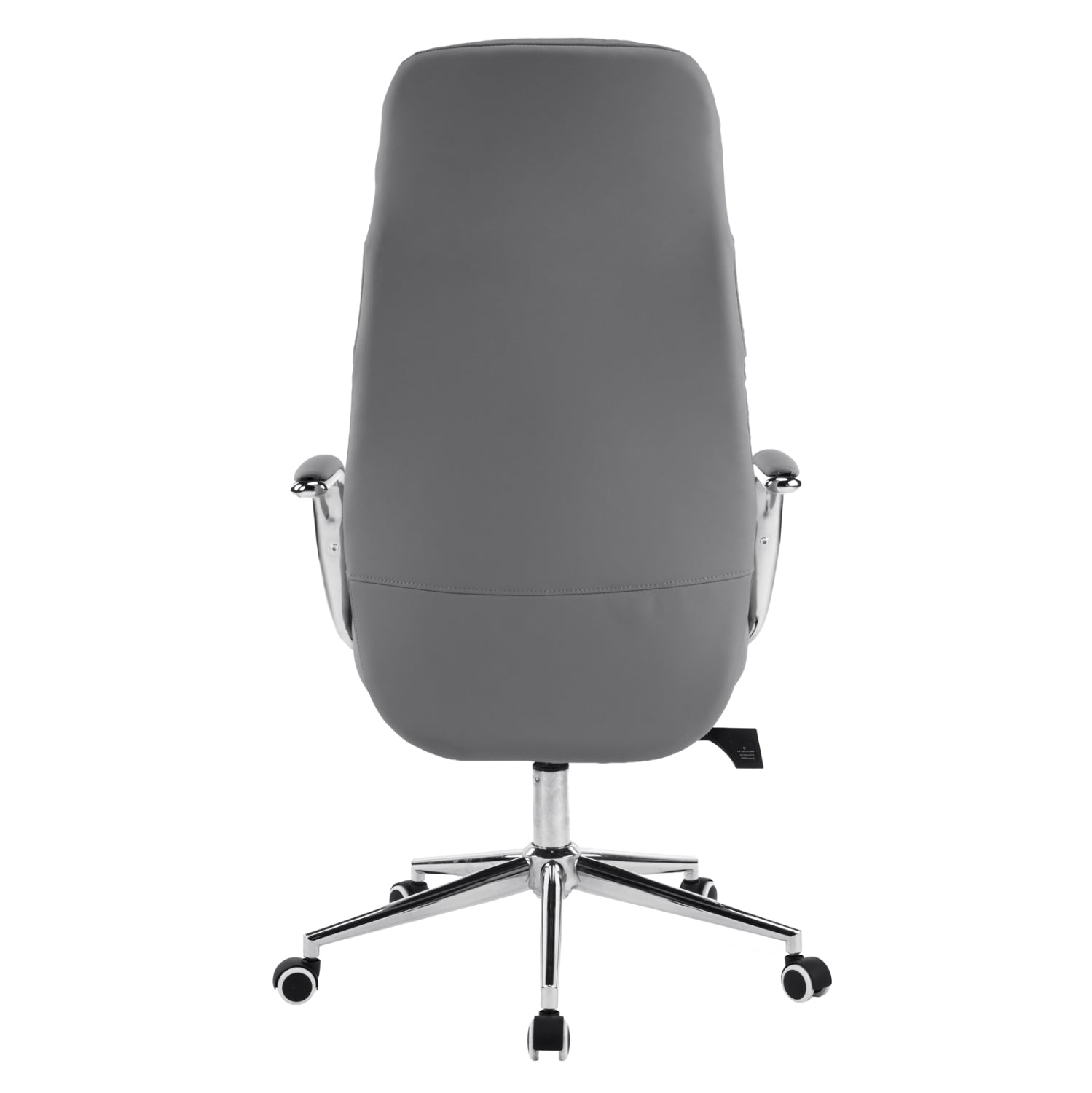 Офис стол TEETER сива PU кожа - хромирана основа 67x66x121 см