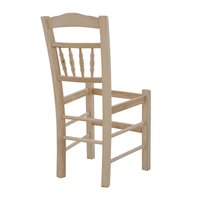 Традиционен стол без цветна рамка 41,5x44,5x88,5 см