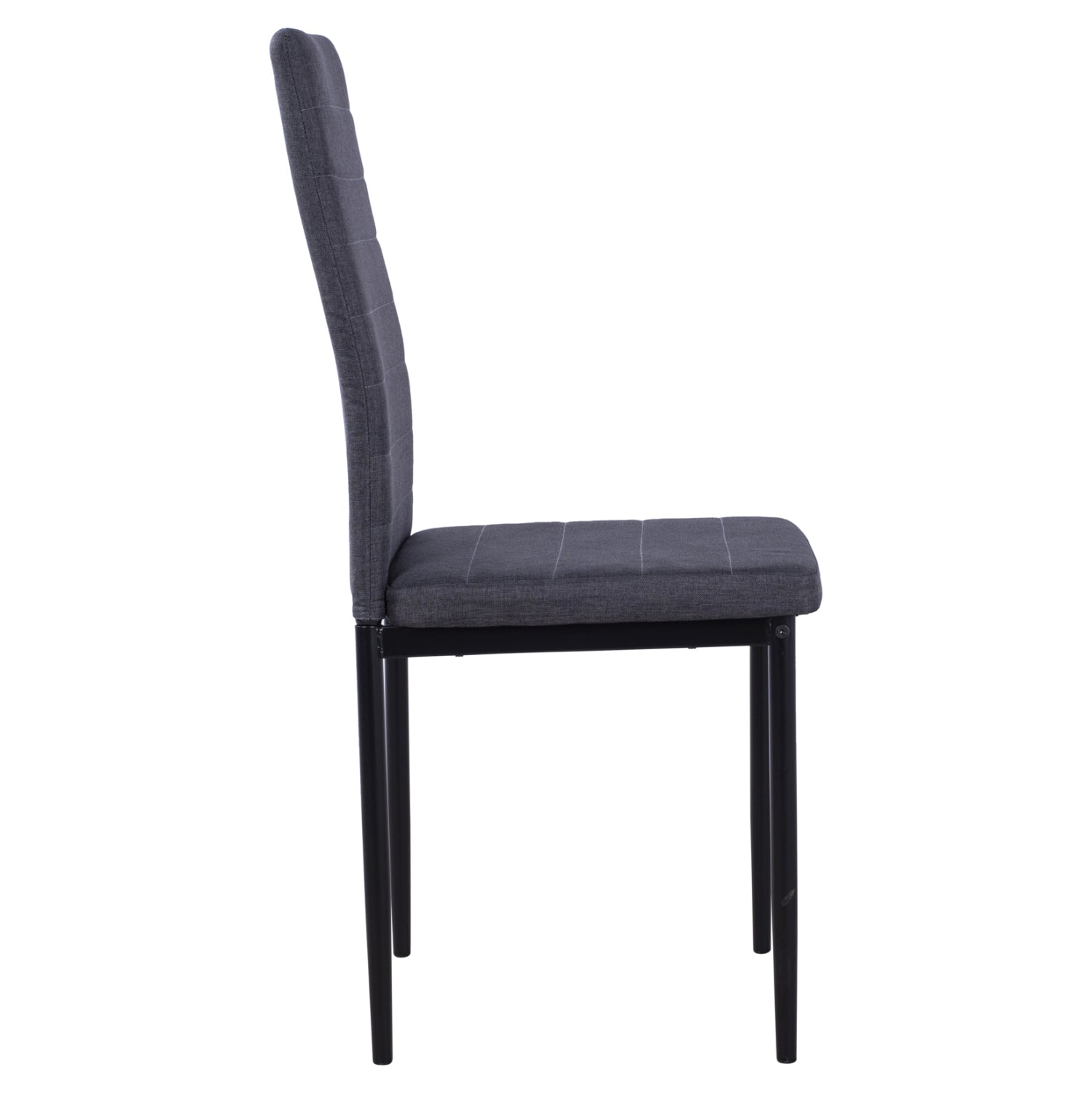 Метален стол Lady сива тъкан с метална рамка K/D 40x48x95