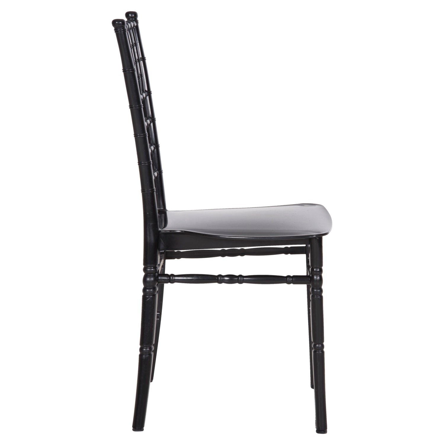 Пластмасов стол за кетъринг TIFFANY NEW гланцов черен 42x48x88,5Hсм.