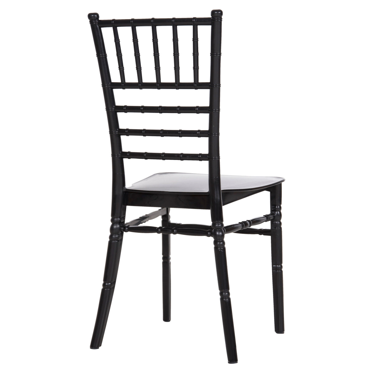 Пластмасов стол за кетъринг TIFFANY NEW гланцов черен 42x48x88,5Hсм.