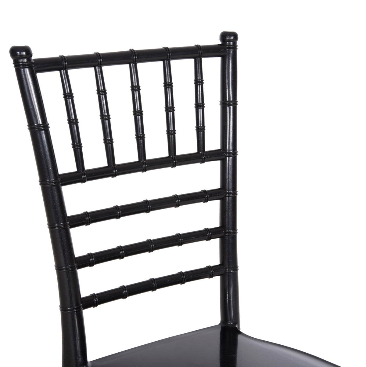 Пластмасов стол за кетъринг TIFFANY NEW гланцов черен 42x48x88,5Hсм.