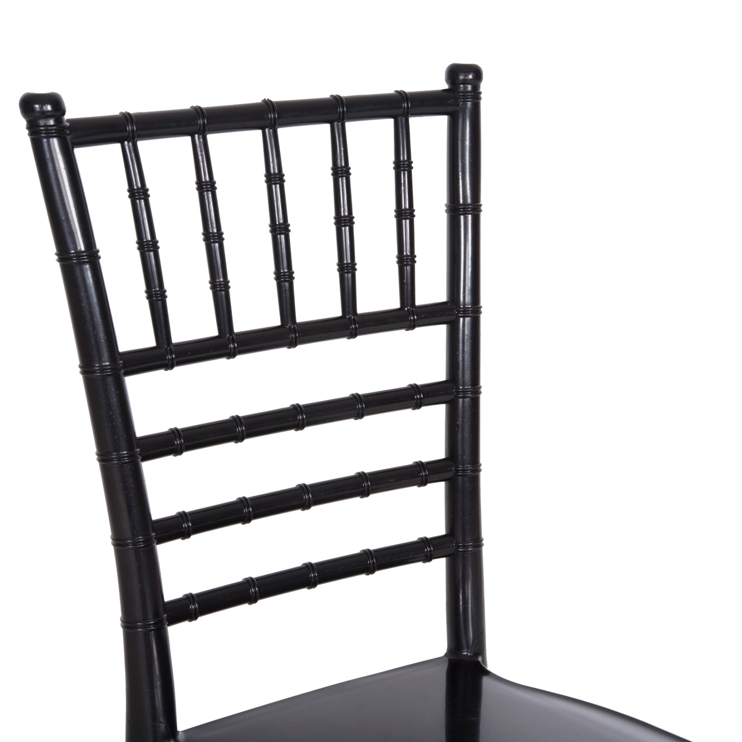 Пластмасов стол за кетъринг TIFFANY NEW гланцов черен 42x48x88,5Hсм.