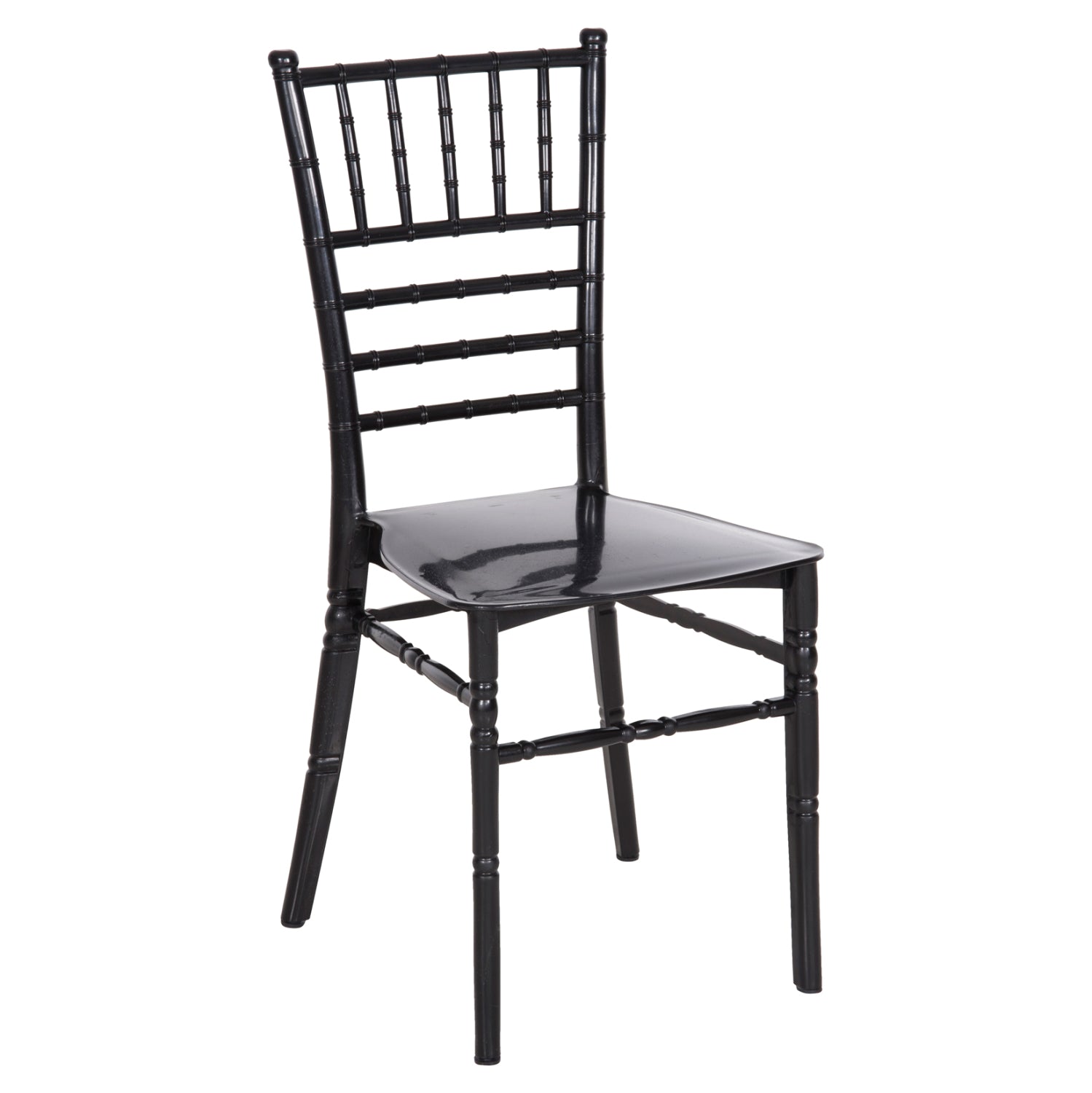 Пластмасов стол за кетъринг TIFFANY NEW гланцов черен 42x48x88,5Hсм.