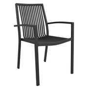 Трапезен стол BRONCA Сив алуминий 54,2x59x83,5Hсм.