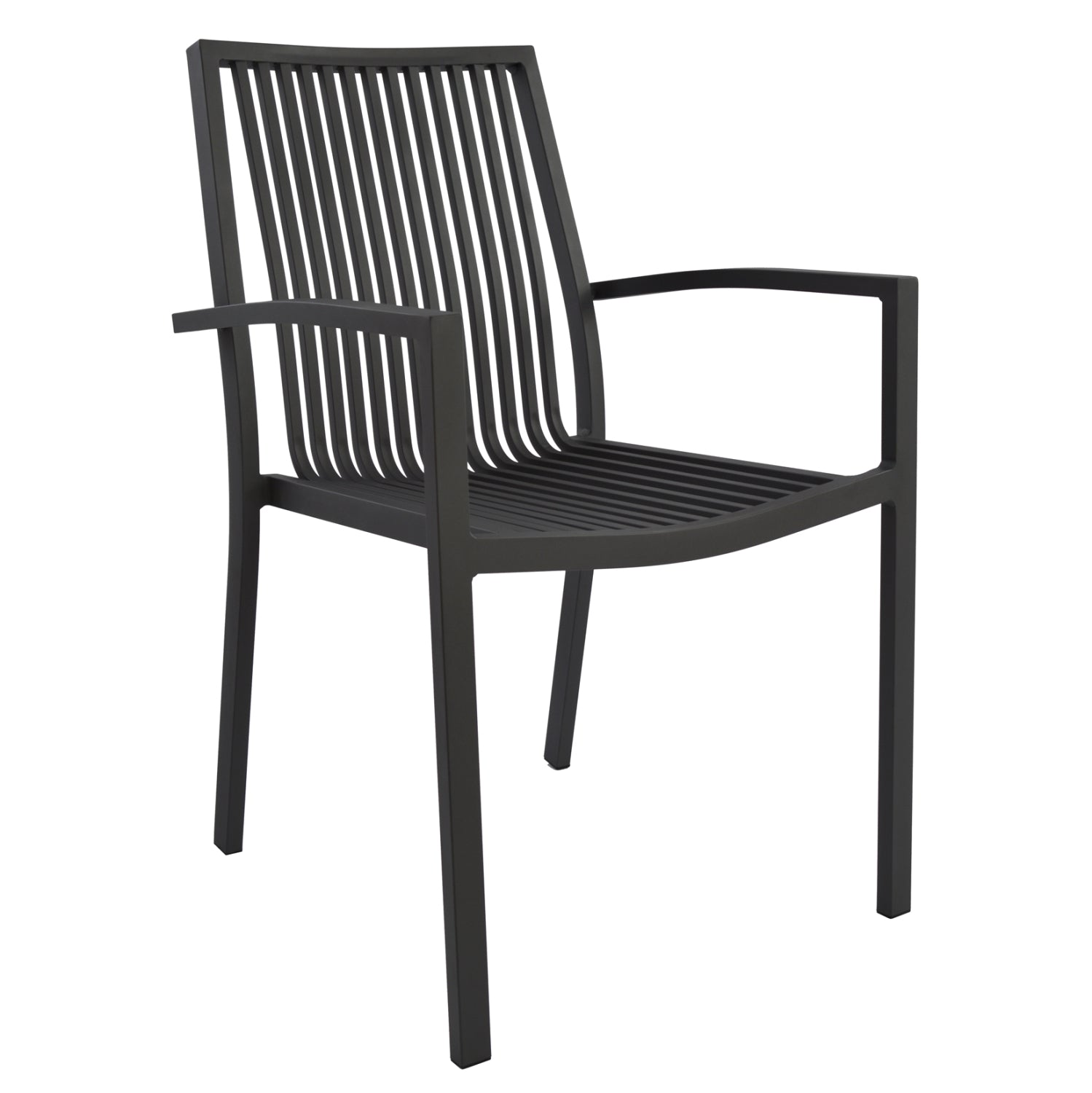 Трапезен стол BRONCA Сив алуминий 54,2x59x83,5Hсм.