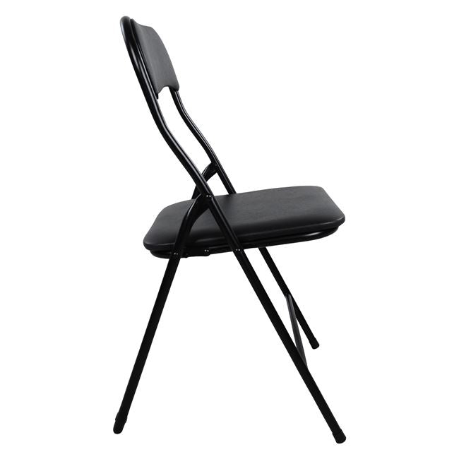Сгъваем стол PU черен 38x47x82H см.