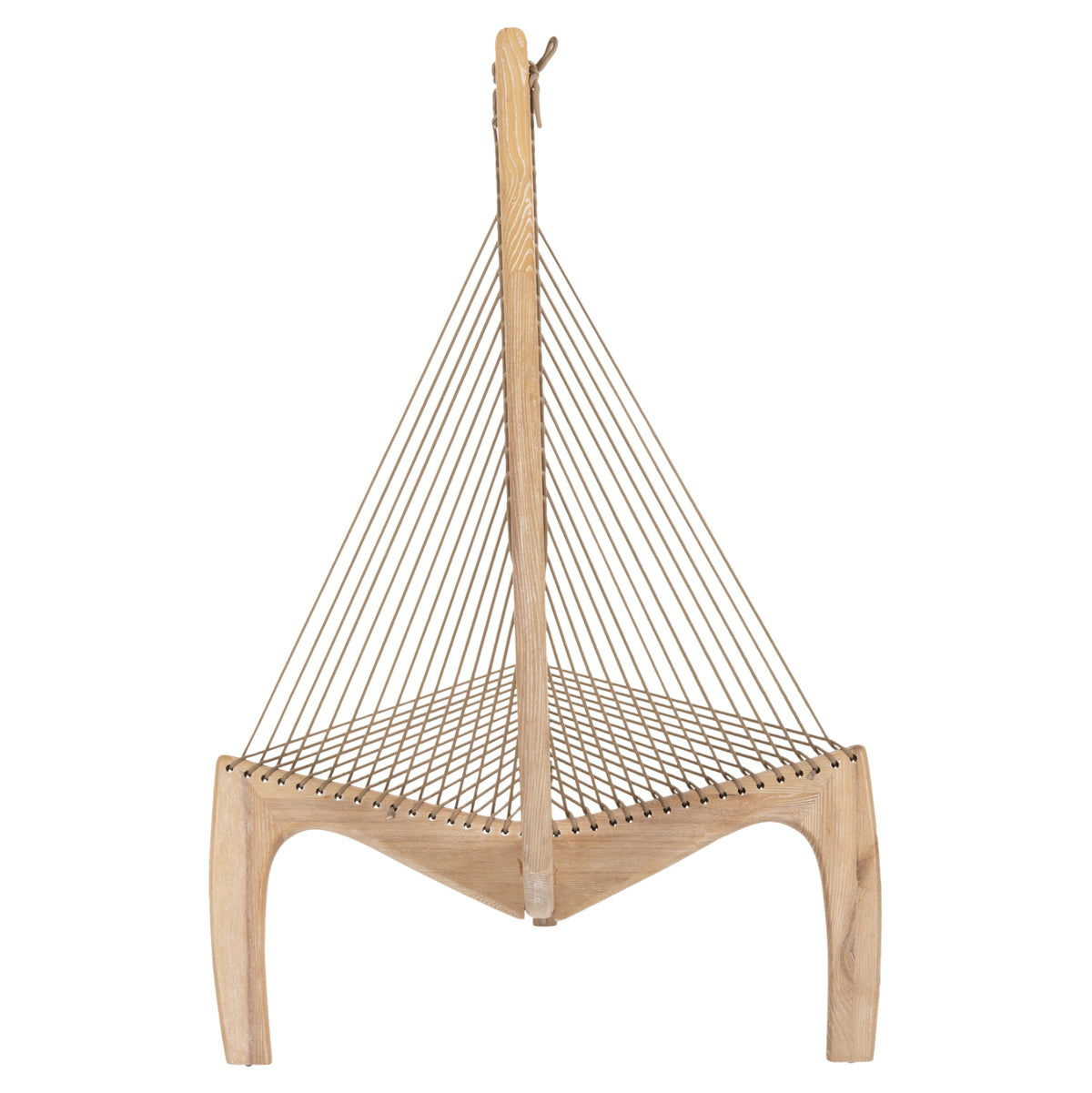 ЛАУНДЖ ФОТЬОЙЛ HARP РАМКА ОТ ЯСЕН И СИНТЕТИЧНО ВЪЖЕ В ЕСТЕСТВЕН ЦВЯТ 85x101,5x128,5см