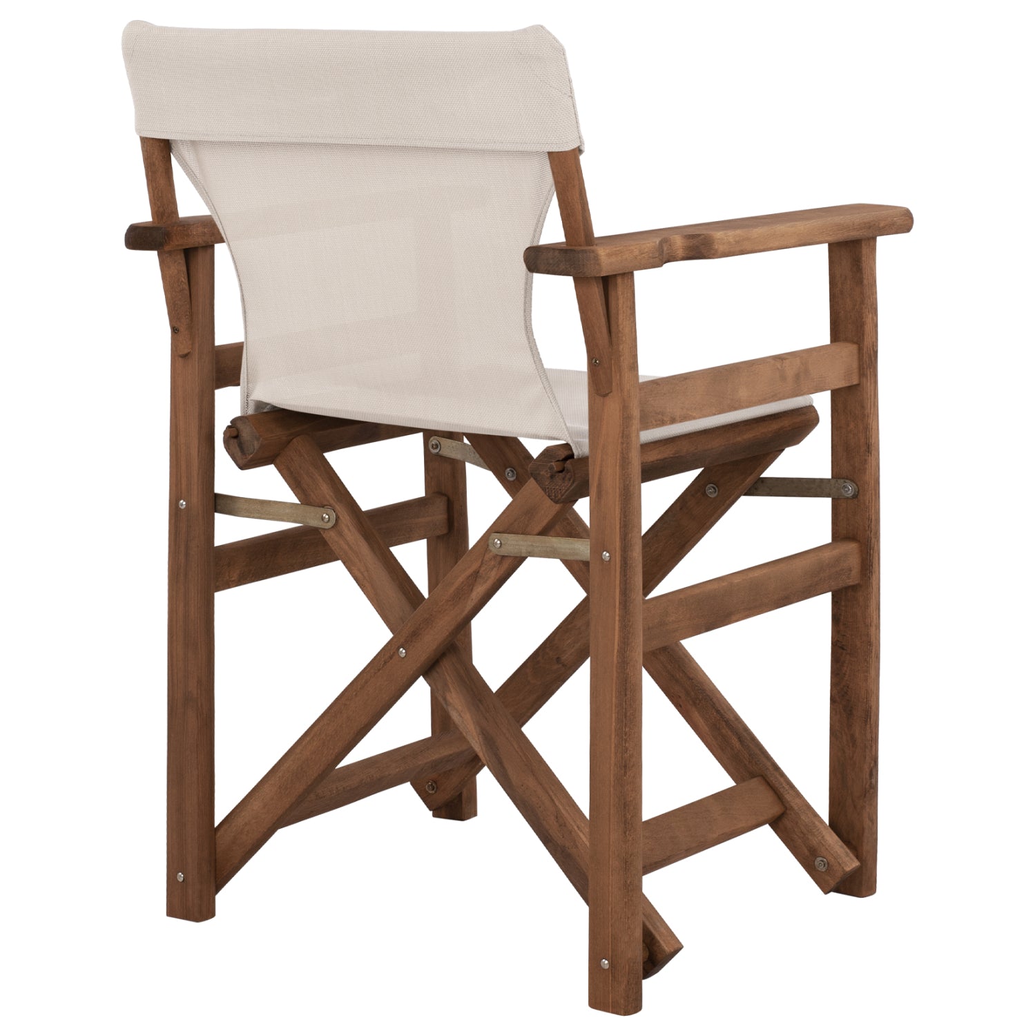 Режисьорски стол Limnos орех крем текстилен 57X54X88,5 cm