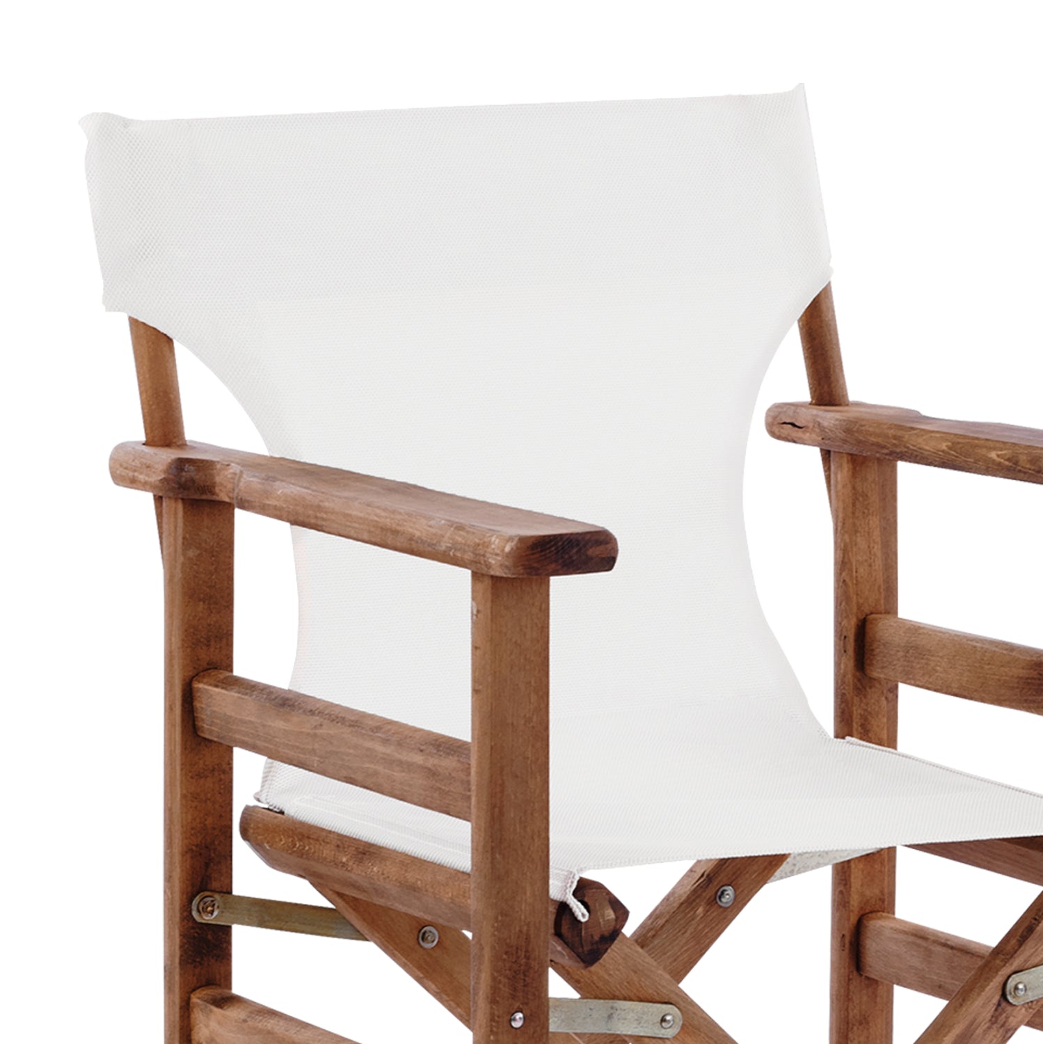 Режисьорски стол Limnos орех крем текстилен 57X54X88,5 cm