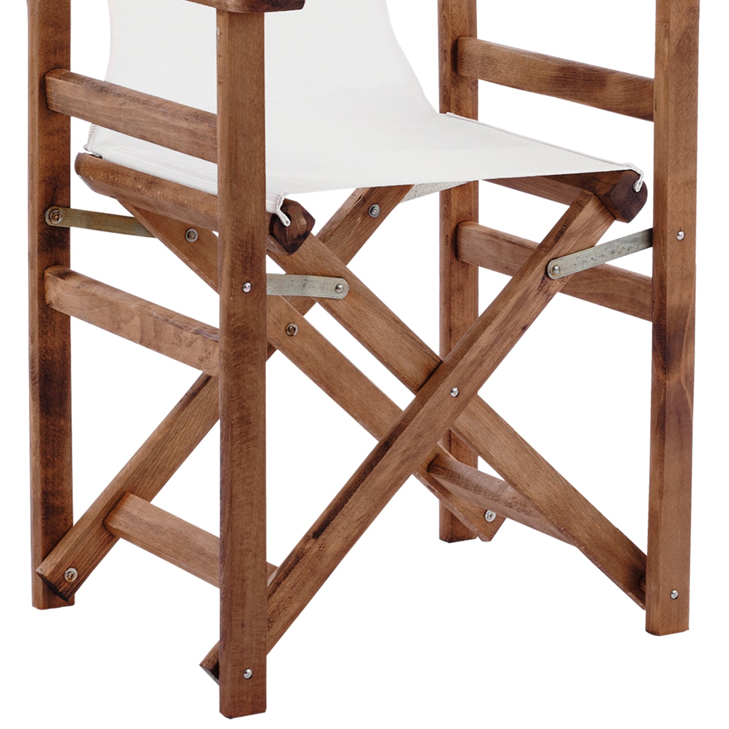Режисьорски стол Limnos орех крем текстилен 57X54X88,5 cm