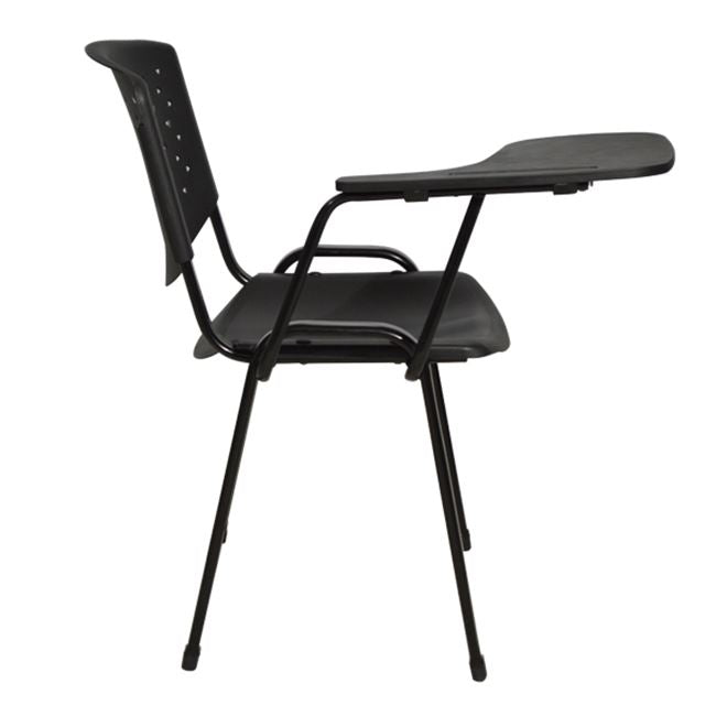 Конферентен стол с бюро HOMEMARKT пластмаса поликарбонат и метал черен 52x55x77см