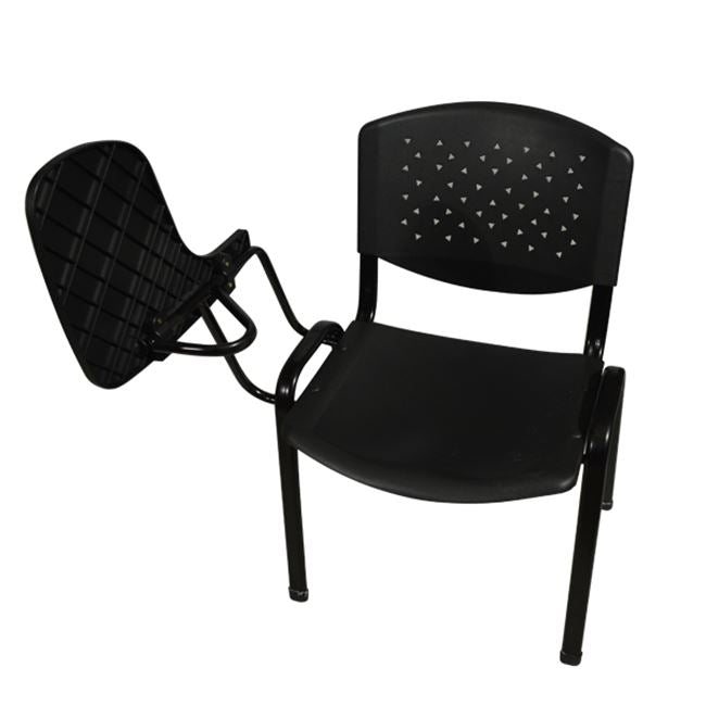 Конферентен стол с бюро HOMEMARKT пластмаса поликарбонат и метал черен 52x55x77см