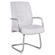 Конферентен стол бял цвят 58x72x98 см