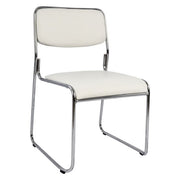 Конферентен офис стол Бял цвят 48,5x51,5x77 см