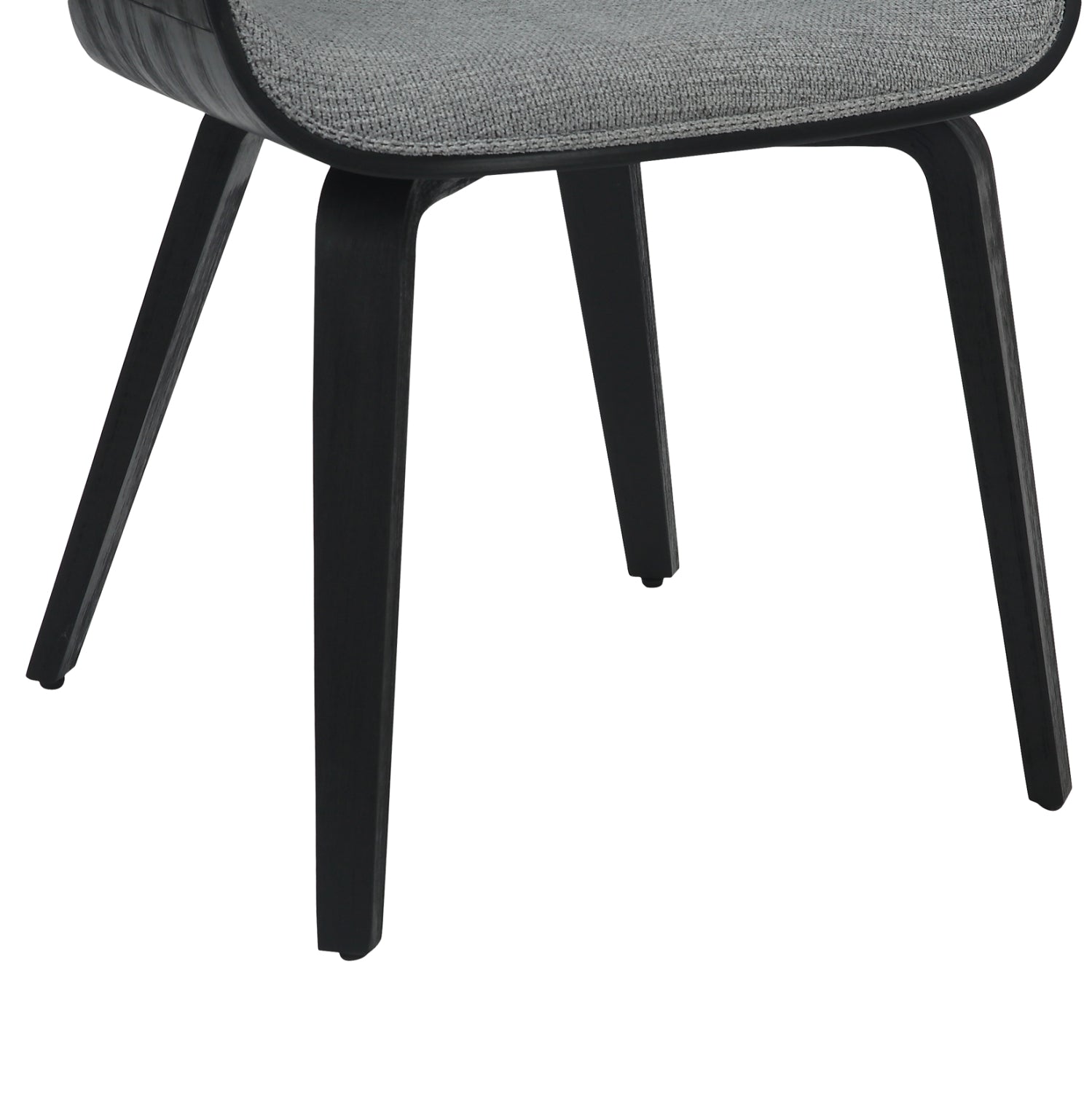 Трапезен стол Netto рамка от шперплат в черно-сива материя 55x56x83,5Всм.