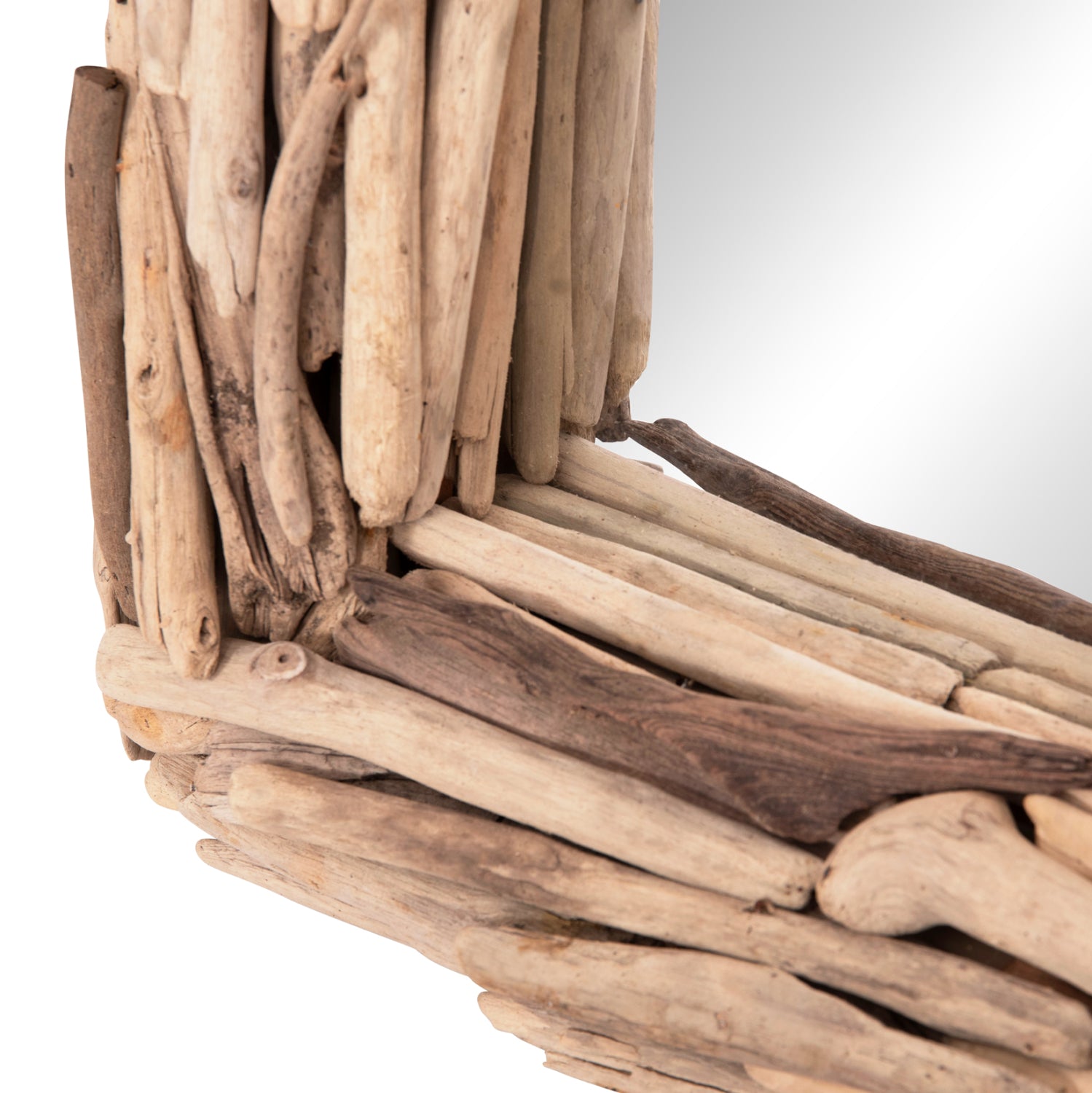Стенно огледало TWIGS дрейфуд в натурален цвят 62x10x82Hсм.