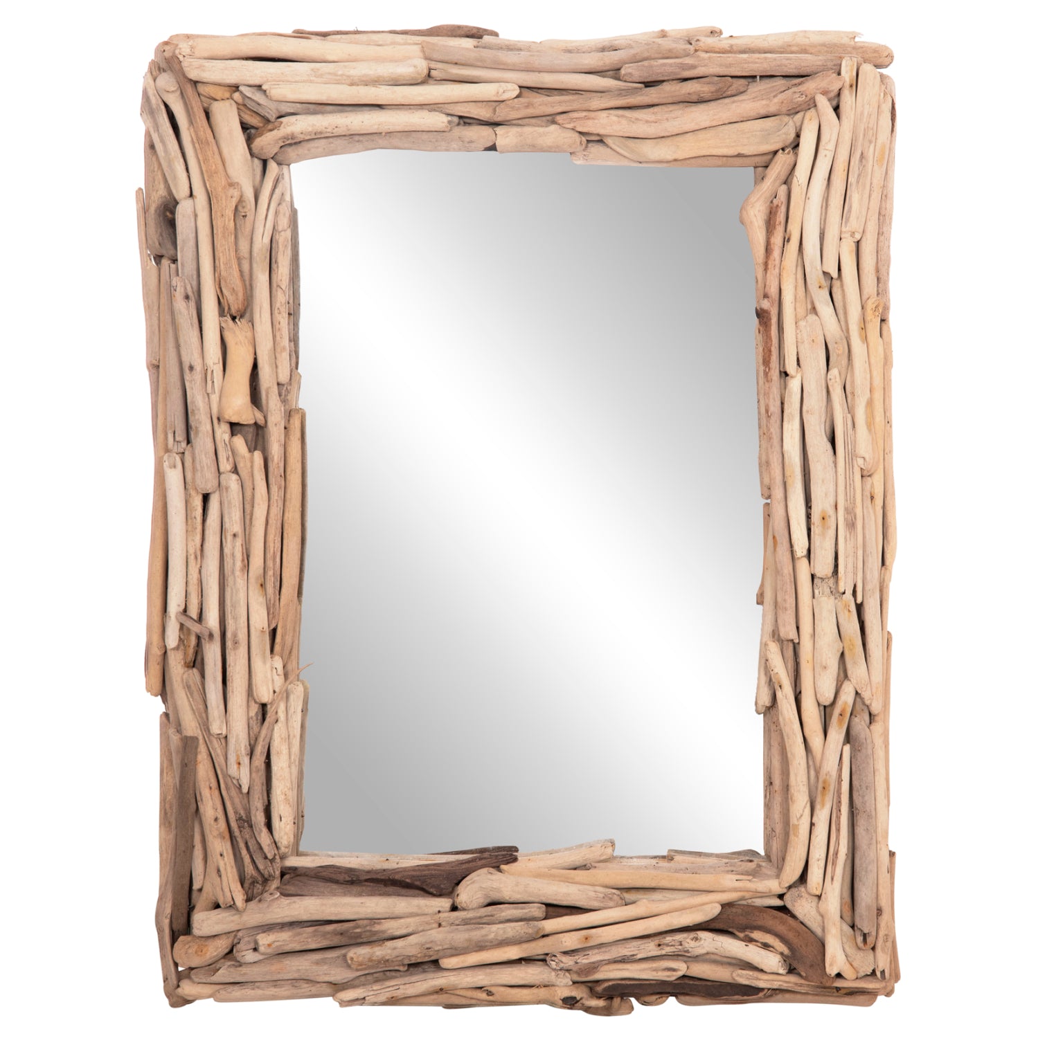 Стенно огледало TWIGS дрейфуд в натурален цвят 62x10x82Hсм.