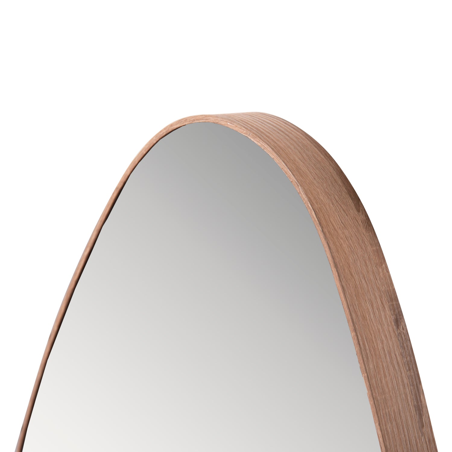 Стенно огледало Drop MDF рамка в цвят естествено дърво 50x80Hсм.