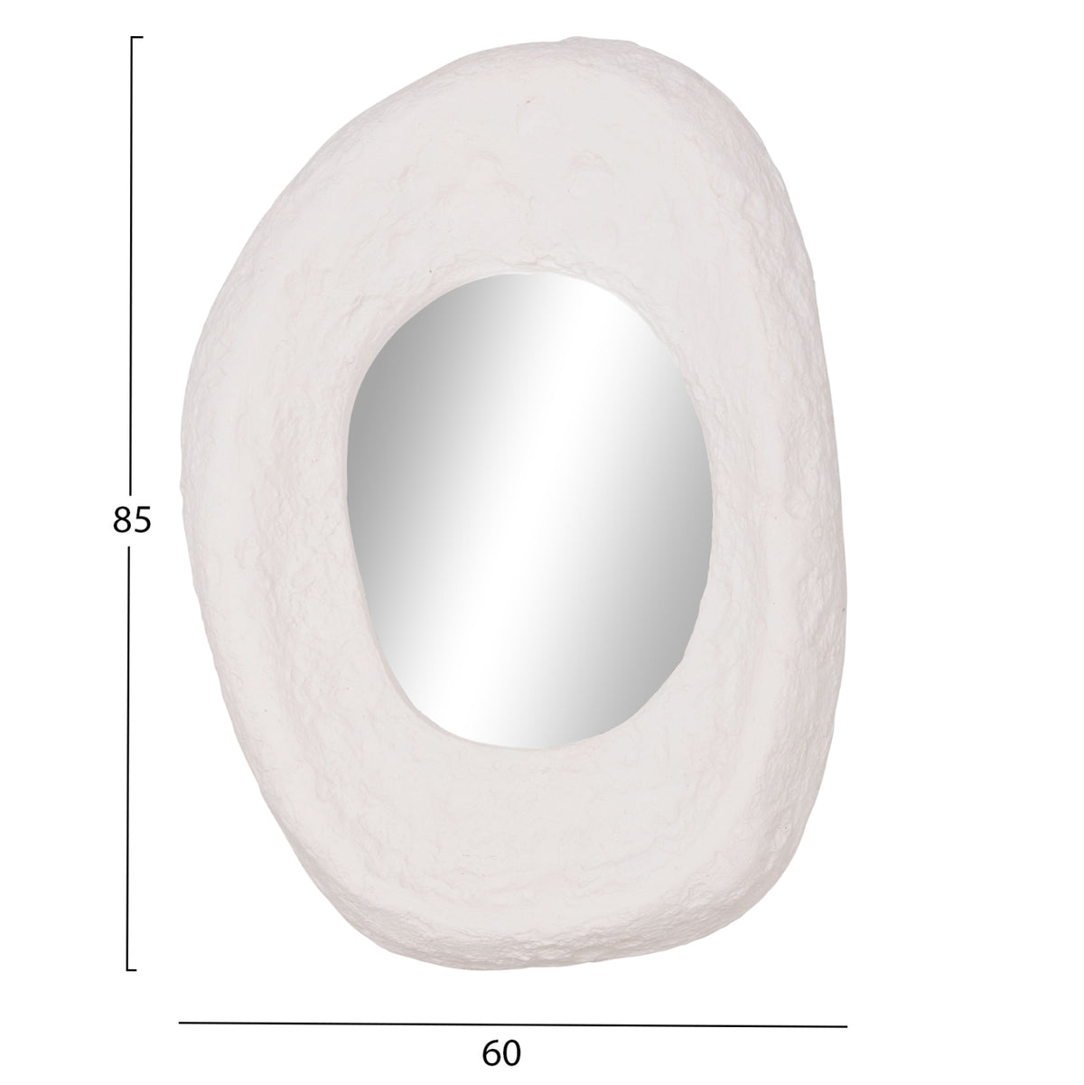 СТЕННО ОГЛЕДАЛО RIFFE ФИБРОЦИМЕНТ В БЯЛО 60x13x85Hсм