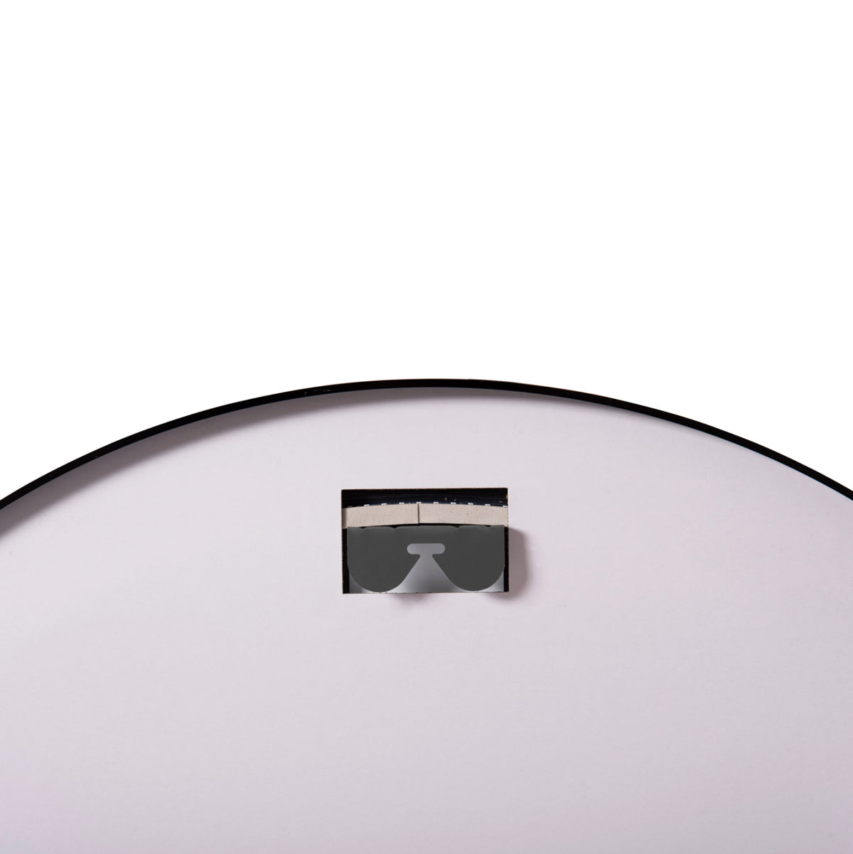 Огледало за стена ROUNDER FB94503.01 алуминиева рамка в черно с LED осветление Φ80см.