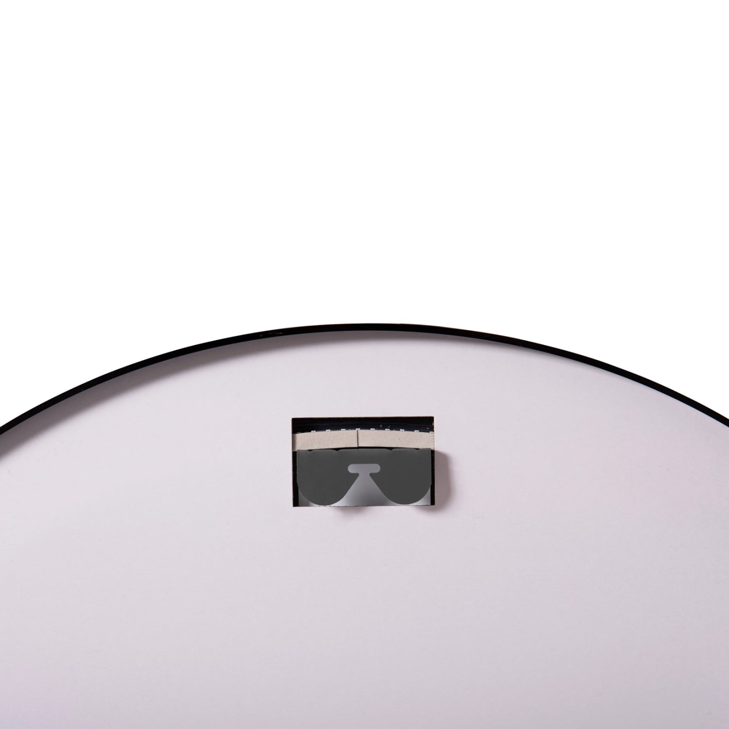Огледало за стена ROUNDER FB94503.01 алуминиева рамка в черно с LED осветление Φ80см.