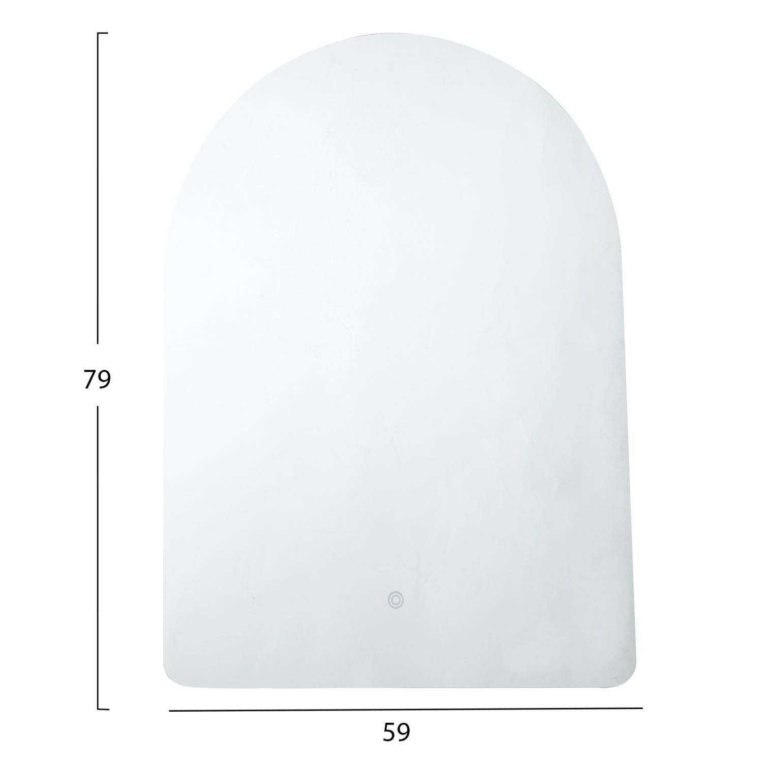 СТЕННО ОГЛЕДАЛО СЕРИЯ TORCH БЕЗ РАМКА-С LED ОСВЕТЛЕНИЕ 59x79Hсм.