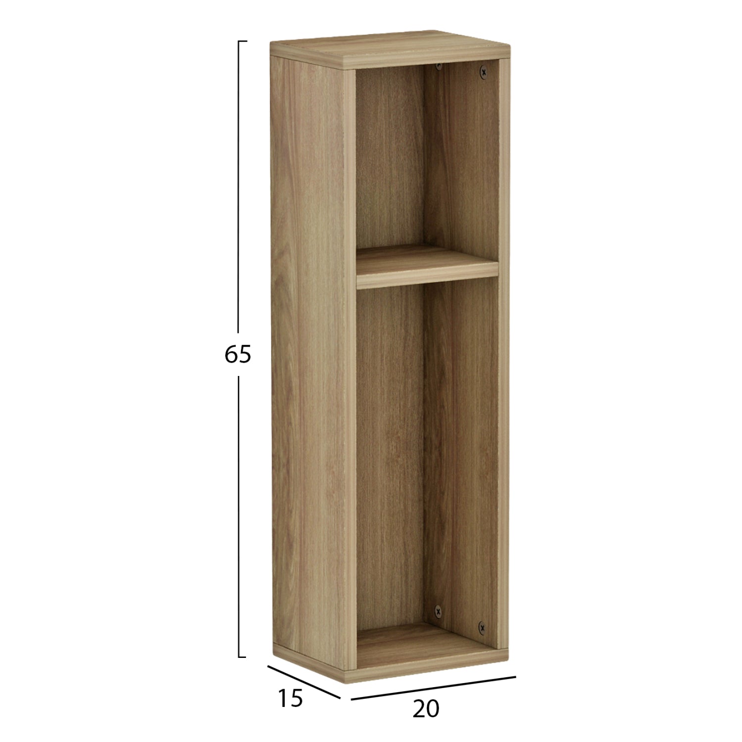 СТЕННА НОЩНА ШКАФЧЕ BONEN МЕЛАМИН В ЕСТЕСТВЕН ЦВЯТ 20x15x65Hсм.