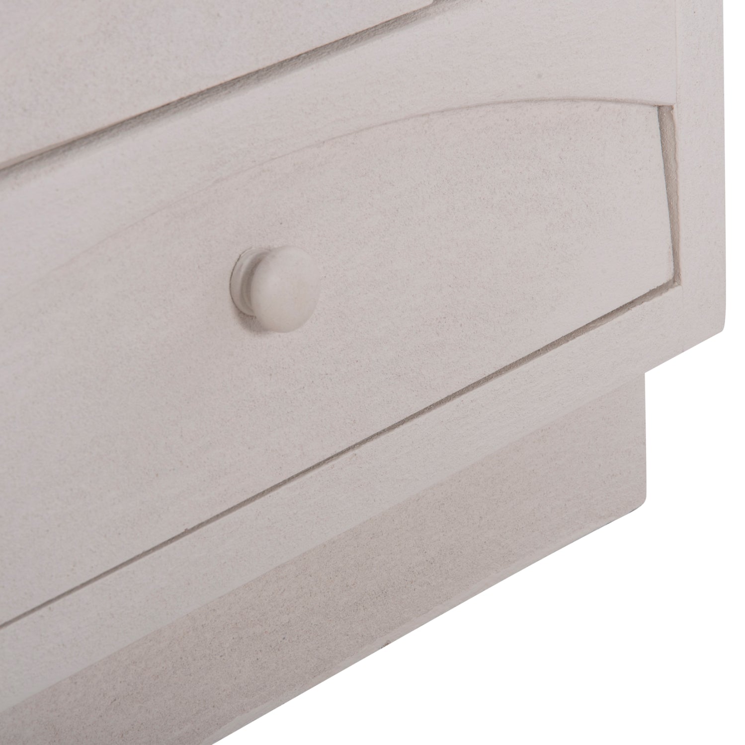 Нощно шкафче серия SANTORINI MDF в слонова кост с 3 чекмеджета 48x38x55.5Hсм.