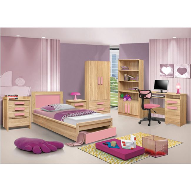 Нощно шкафче Playroom Sonama-Розово + 40x48x39cm