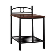 Нощно шкафче Suzie от метал и дърво 45x35x48-61 см