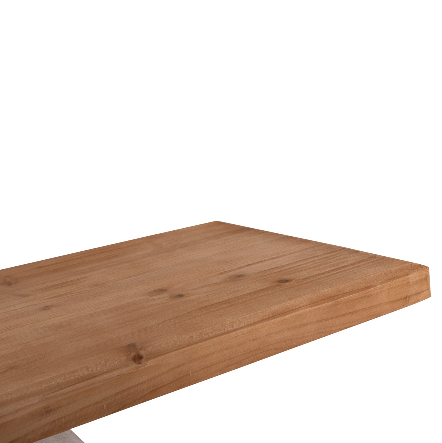 Конзола серия SANTORINI плот от смърчова дървесина - MDF основа в цвят офуайт 120x38x83Hсм.