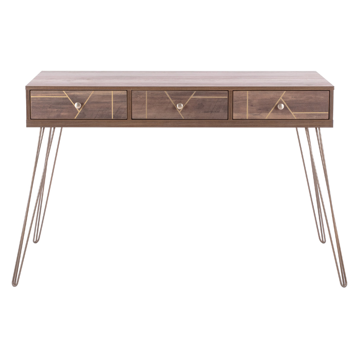Конзола Kaitlyn Орех с злато 120x55x79,5 cm.