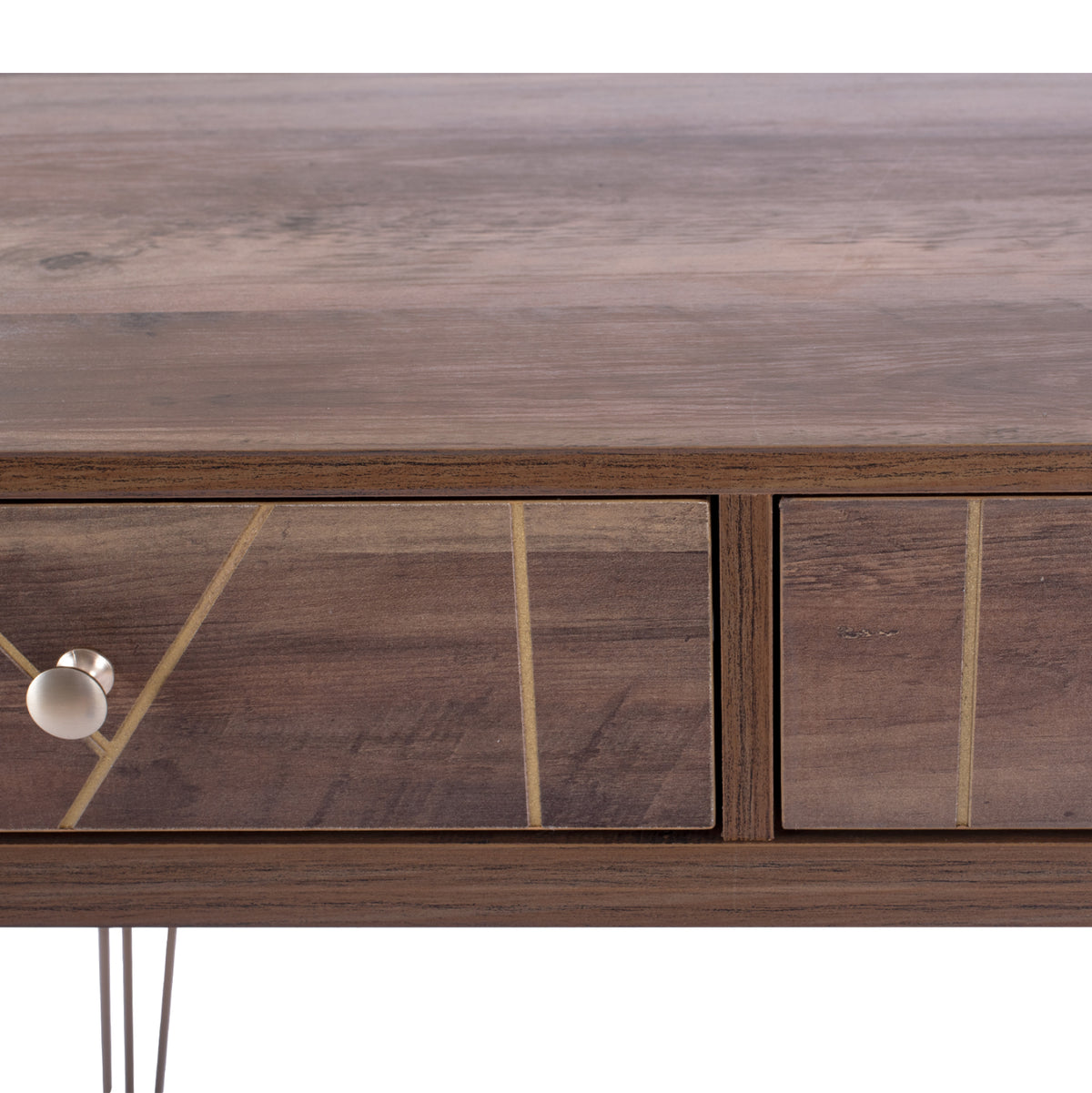 Конзола Kaitlyn Орех с злато 120x55x79,5 cm.