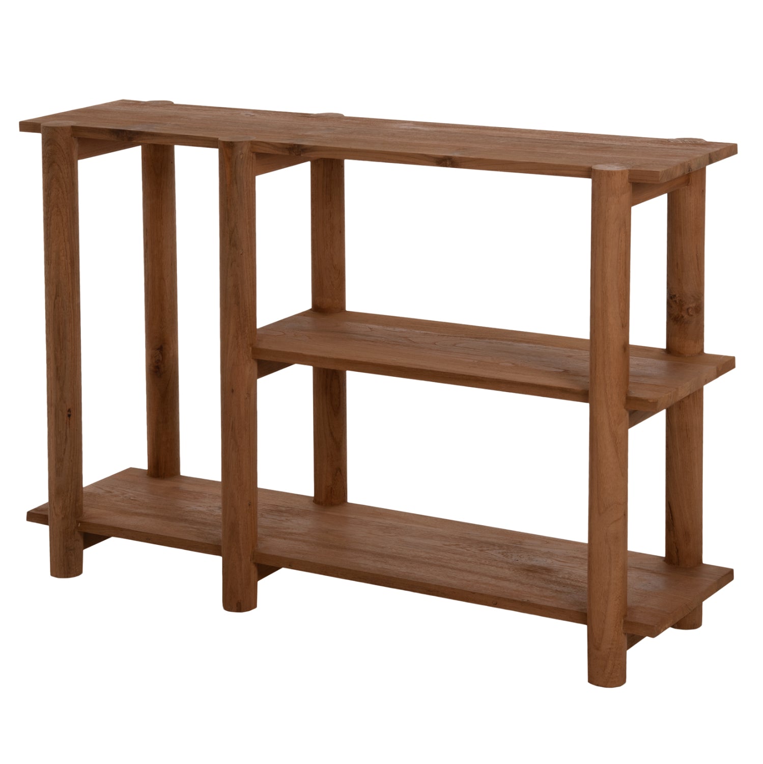 КОНЗОЛА KUTAI РЕЦИКЛИРАН ТИК В ЕСТЕСТВЕН РУСТИКАЛЕН ЦВЯТ 120x35x80Hсм.