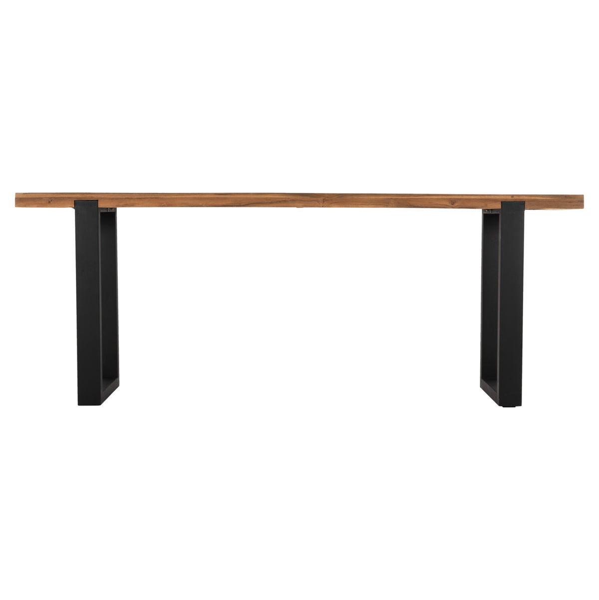 КОНЗОЛА SHIRE РЕЦИКЛИРАН ТИК - КРАКА ОТ ЧЕРЕН МЕТАЛ 240x50x90Hсм.