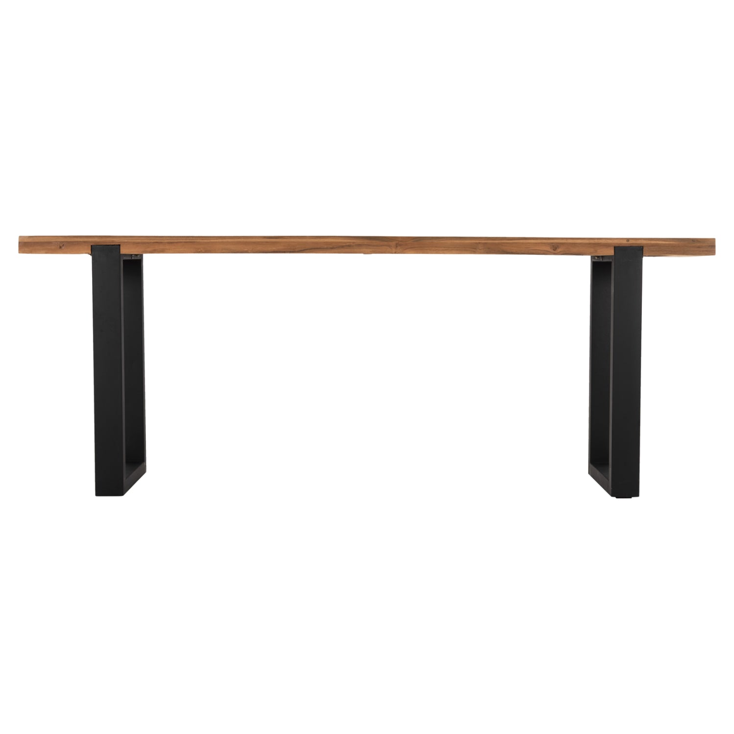 КОНЗОЛА SHIRE РЕЦИКЛИРАН ТИК - КРАКА ОТ ЧЕРЕН МЕТАЛ 240x50x90Hсм.
