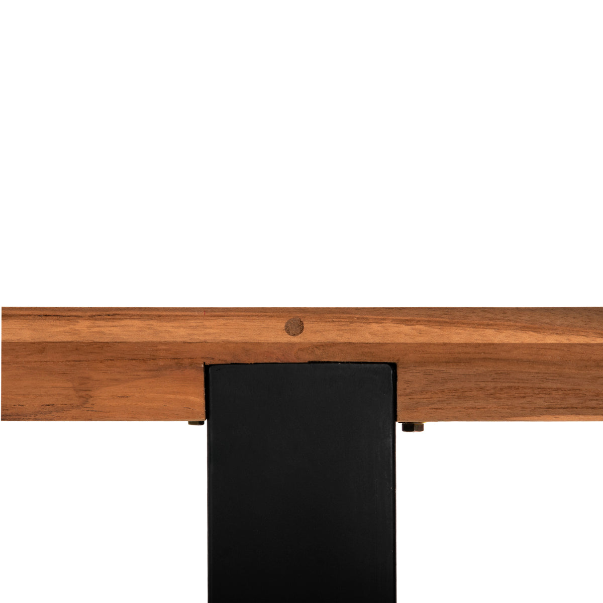 КОНЗОЛА SHIRE РЕЦИКЛИРАН ТИК - КРАКА ОТ ЧЕРЕН МЕТАЛ 240x50x90Hсм.